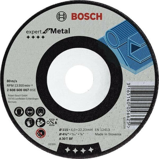 Bosch Grinding Disc Metal 180mm Set 1pcs