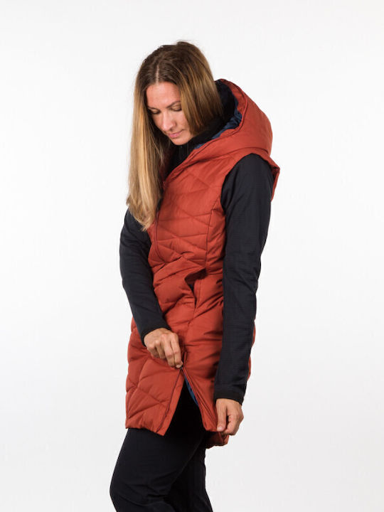 Street Raelyn Women's Long Puffer Jacket for Winter Rust