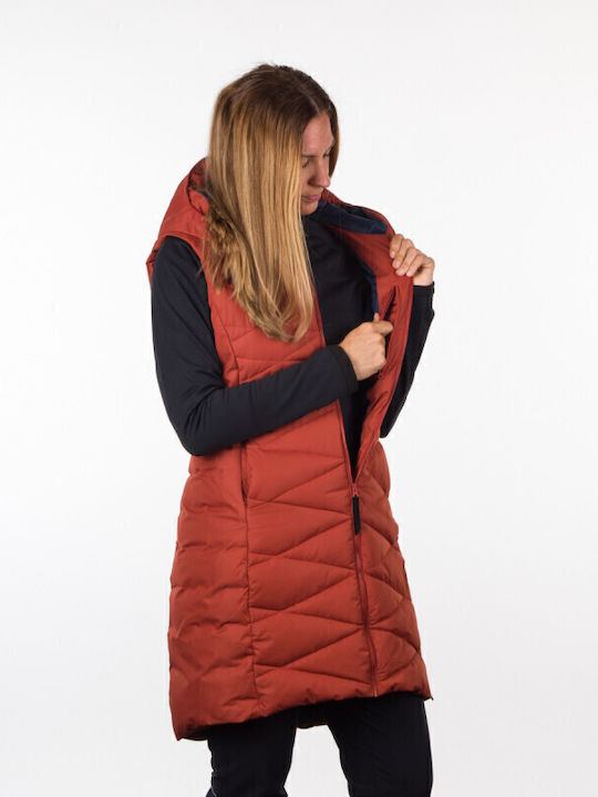 Street Raelyn Women's Long Puffer Jacket for Winter Rust