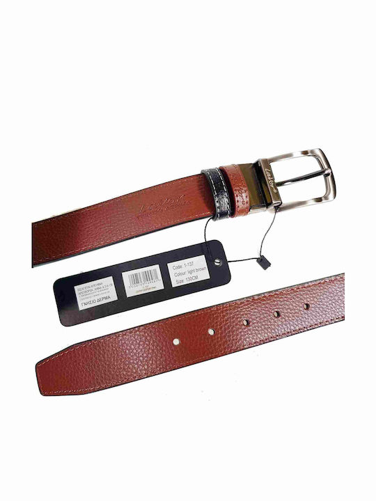 Men's Belt Leather Double Sided Black/Brown