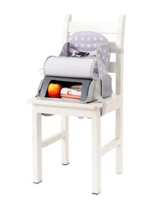 Baby to Love Portable Fabric Booster Seat for Chair Travel Up White Star