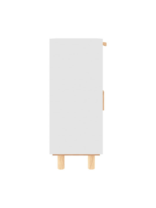 Sideboard Wooden with Drawers Beige 60x30x75cm