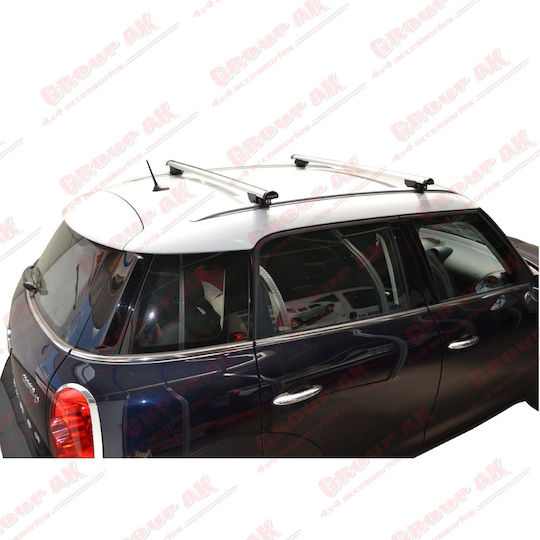 Farad Μπάρες Οροφής Αλουμινίου BM 055 για Mini Countryman 2010+ (Σετ με πόδια και κλειδαριά) Ασημί