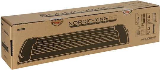 Nordrive Nordic King Evo Car Ski Mounts 58εκ. Suitable for 4 Ski Pairs or 2 Snowboards