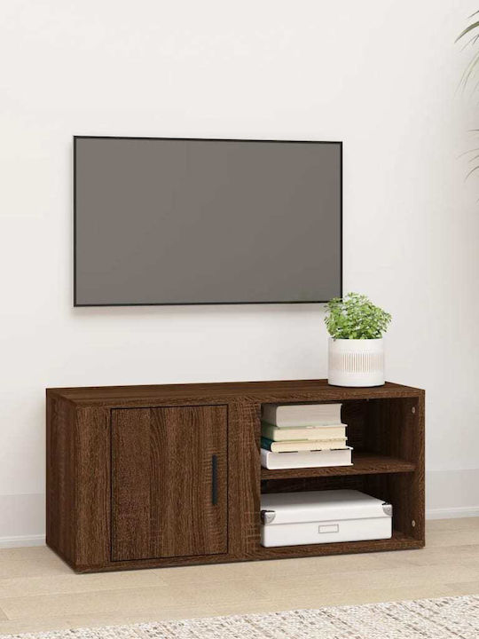 Particle Board TV Furniture Brown Oak L80xW31.5xH36cm