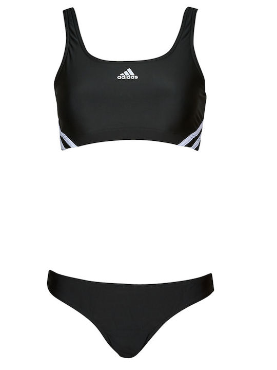 3s Sporty B Αθλητικό Set Bikini Μπουστάκι Μαύρο
