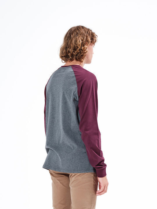 Emerson T-shirt Grey / Wine