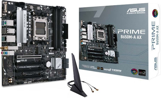 Asus Prime B650M-A Motherboard Micro ATX με AMD AM5 Socket 90MB1C10-M0EAY0