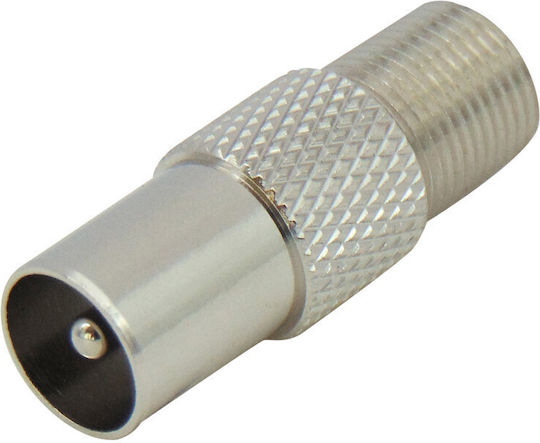 Ultimax V7916 Converter Coaxial male to Coaxial female Silver 10pcs