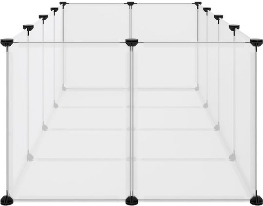 vidaXL Κλουβί Τρωκτικού Κλουβί Μικρών Ζώων 144x74x46.5cm