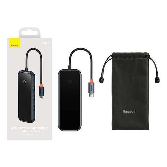 Baseus AcmeJoy USB-C Docking Station with HDMI 4K PD Gray