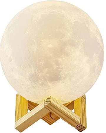 Zhtrade Lustră Decorativă Lumină de Lună Alb