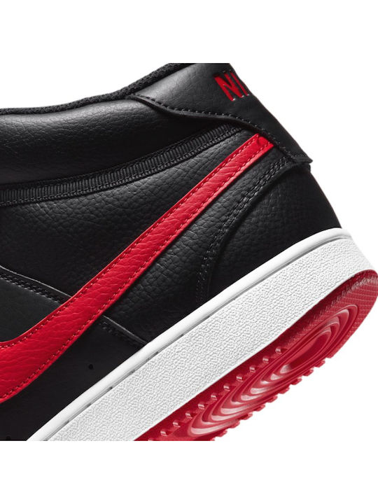 Court Vision Mid Μποτάκια Black / University Red / White