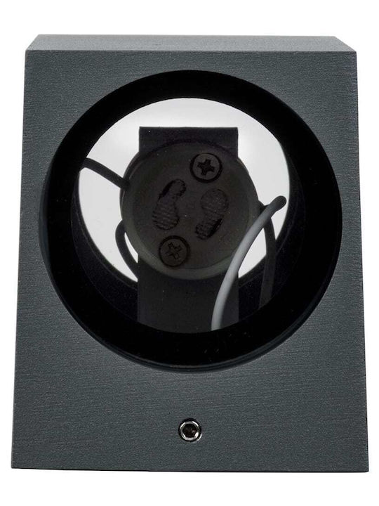 GloboStar Burano Wall-Mounted Outdoor Spot Light GU10 IP65 Double Beam 15x8x6.8εκ.