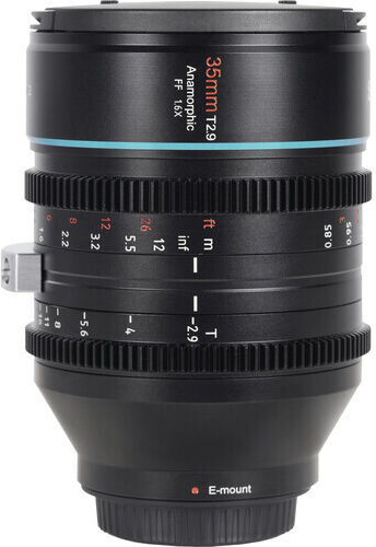 Full Frame Φωτογραφικός Φακός 35mm T2.9 1.6x Anamorphic Standard Zoom για Canon RF Mount Μαύρος