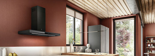 Elica Adéle BL MAT/A/90 Chimney Vent Hood 90cm Black