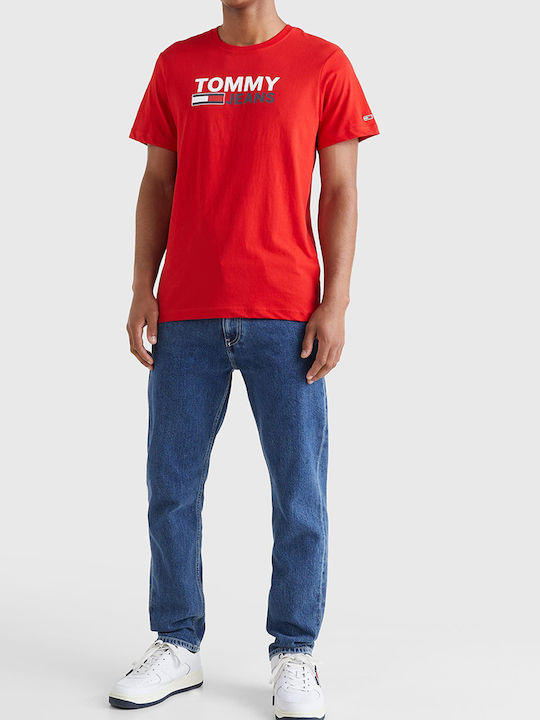 Tommy Hilfiger Herren T-Shirt Kurzarm RED