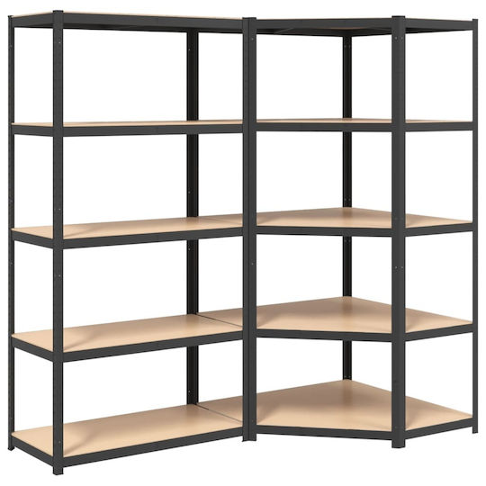vidaXL Corner Shelves Dexion 90x45x180cm 5pcs 3154207