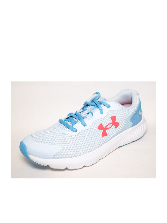 Under Armour Waterproof Kids Sports Shoes Running with Laces Light Blue