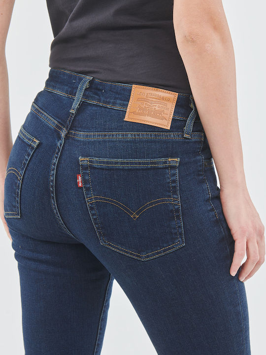 726 Hoch tailliert Damenjeans Schlaghose