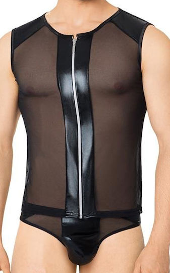 Softline Ανδρικό Sexy Κορμάκι Μαύρο