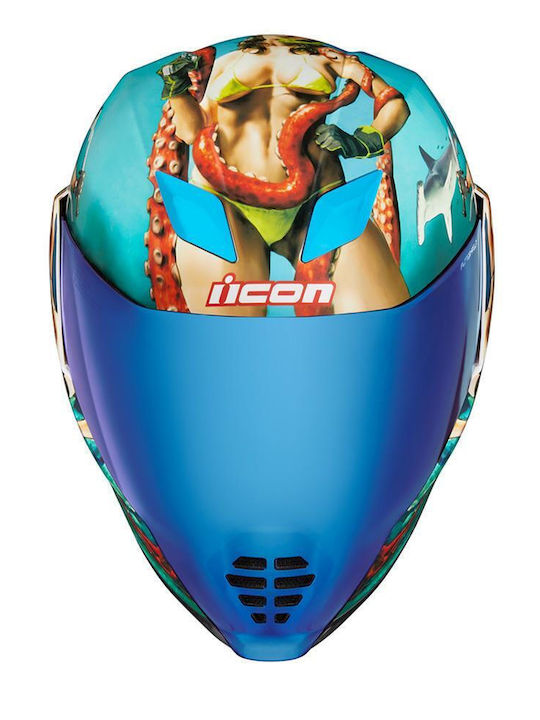 Icon Airflite Pleasuredome 4 Κράνος Μηχανής Full Face ECE 22.06 με Sunvisor