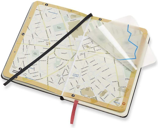 Moleskine Voyageur Traveller's City Бележник Пътеписен Дневник с Ластик Черен