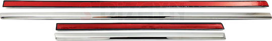 S-dizayn Protections for Car Doors Side Door Protective Trim Steel & Plastic Chrome Honda Civic Sedan 2012-2015 8pcs 8pcs Silver
