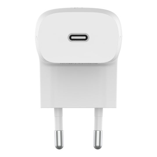 Belkin Ladegerät ohne Kabel mit USB-C Anschluss 20W Weißs (BoostCharge)