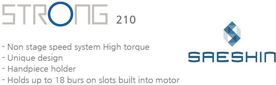 Saeshin Strong 210 Nail Drill Power 65W White with 40000 Rotations per Minute