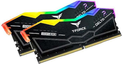 TeamGroup T-Force Delta RGB 32GB DDR5 RAM mit 2 Modulen (2x16GB) und Geschwindigkeit 7200 für Schreibtisch