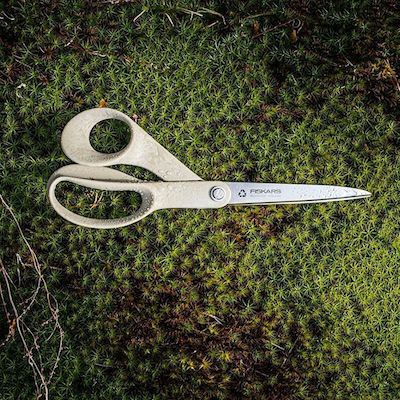 Fiskars Renew Schere für Handwerksarbeiten 21cm mit Metallisch Klinge Beige