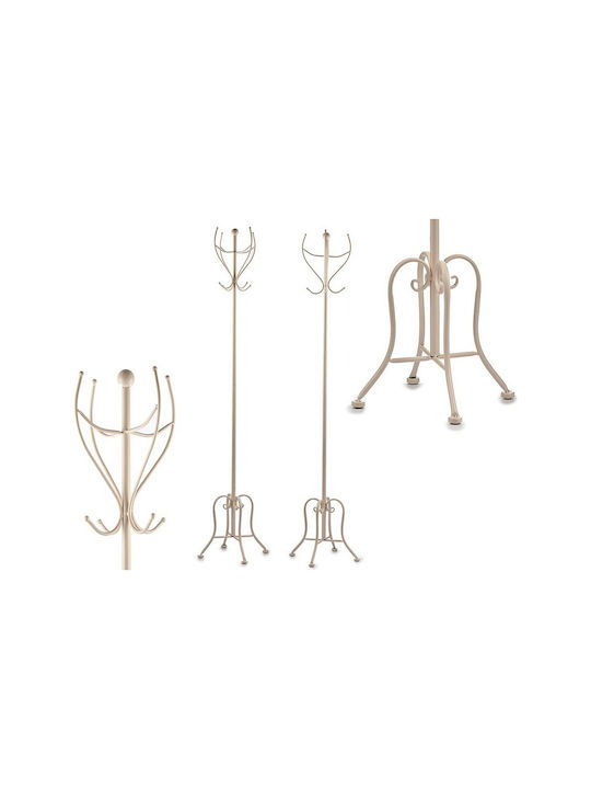 Gift Decor Metallic Coat Rack Cream 30x30x180cm