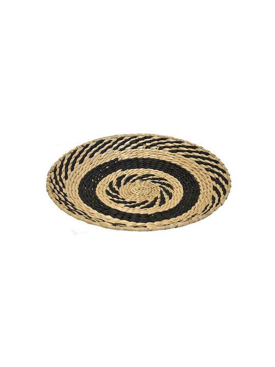 Atmosphera Decorative Plate made of Straw Material Plate 40x40cm 1pcs