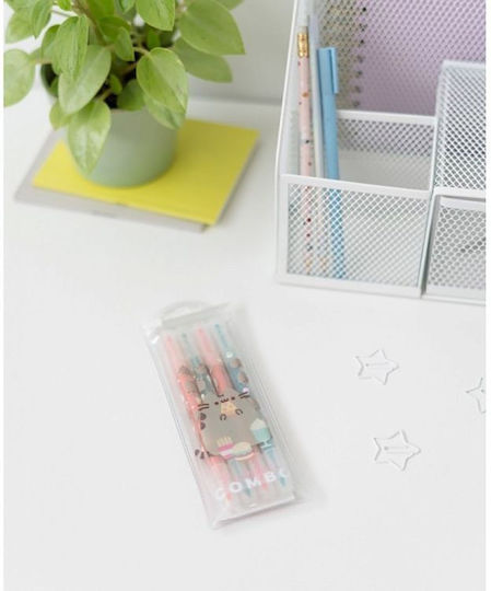 Grupo Erik Pusheen Foodie Collection Zeichenmarker Doppelseitig Set 4Stück