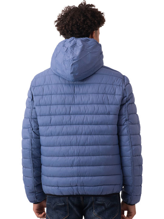 Paul Зимно Мъжко Яке Puffer Двустранно Тъмносин
