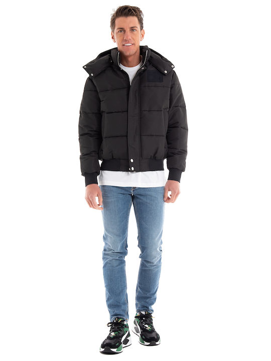 Karl Lagerfeld Herren Winter Jacke Puffer Schwarz