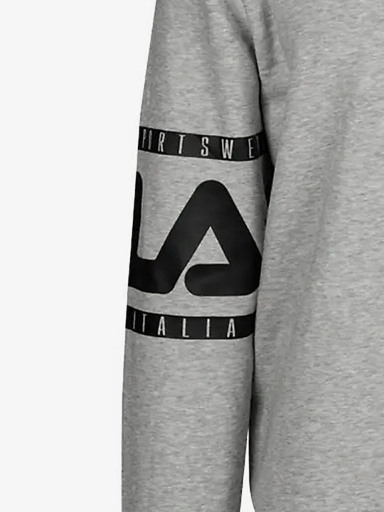 Sweatshirt Lgreymarl/black/white