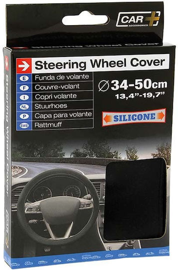 Auto Gs Auto-Lenkradabdeckung Black Silicone mit Durchmesser 34-50cm Silikon Schwarz