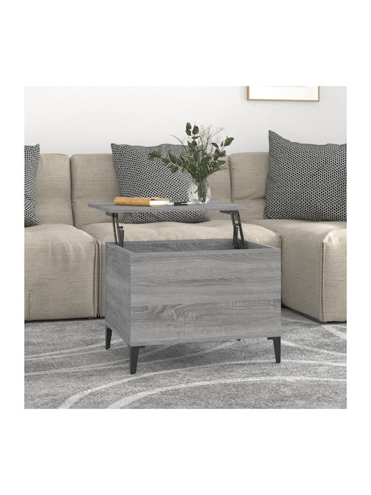 Rectangular Coffee Table Wooden with Butler Gray L60xW44.5xH45cm.