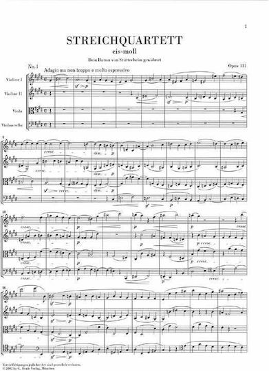 G. Henle Verlag Beethoven - The String Quartets Complete P/S Παρτιτούρα για Έγχορδα / Πιάνο