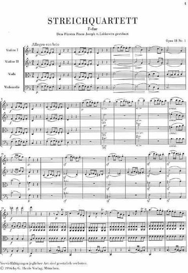 G. Henle Verlag Beethoven - The String Quartets Complete P/S Παρτιτούρα για Έγχορδα / Πιάνο