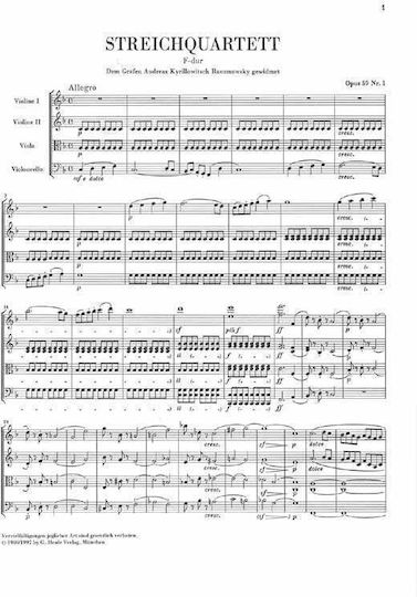 G. Henle Verlag Beethoven - The String Quartets Complete P/S Παρτιτούρα για Έγχορδα / Πιάνο