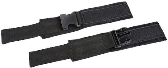 Dream Love Ohmama Fetish Hook & Loop Fastener Nylon Wrist Restraints Handcuffs in Black Color