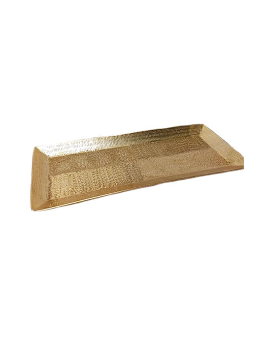 Iliadis Metallic Rectangular Decorative Tray 40x16.5cm