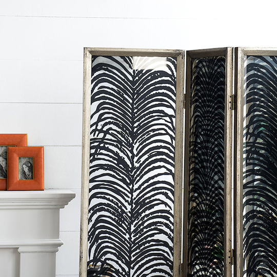 Artekko Herero Decorative Room Divider Metal with 4 Panels 180x185cm