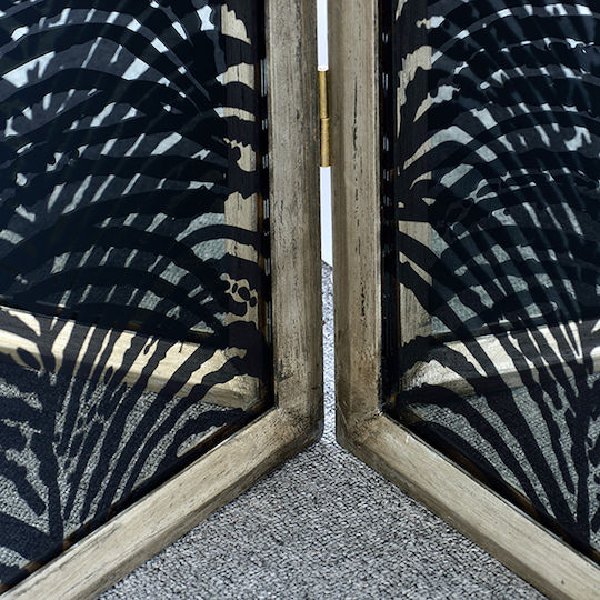 Artekko Herero Decorative Room Divider Metal with 4 Panels 180x185cm