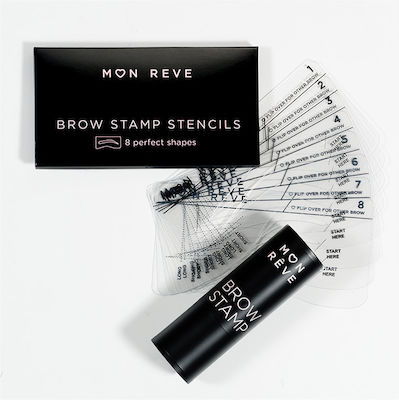 Mon Reve Stamp & 8 Stencils Fard pentru Sprâncene 01 Blond deschis