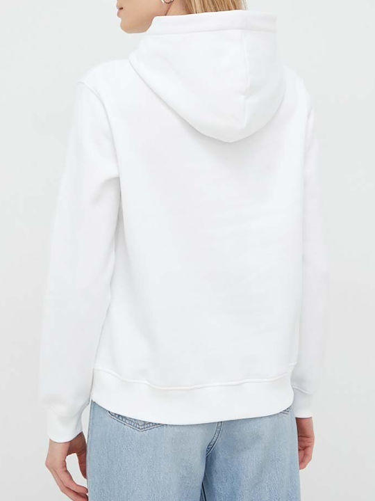 Calvin Klein Women's Hooded Sweatshirt White