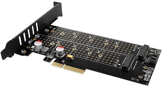 Axagon Κарта PCIe в 2 порта M.2